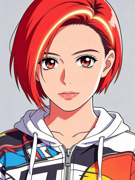 Anime Cel Portrait: the preview still the AI Video app shows for this action