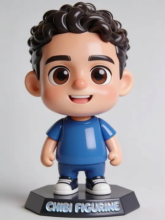 Chibi Figurine: the preview still the AI Video app shows for this action