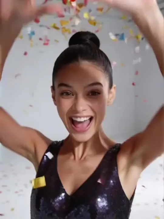 Confetti Countdown: the preview still the AI Video app shows for this action