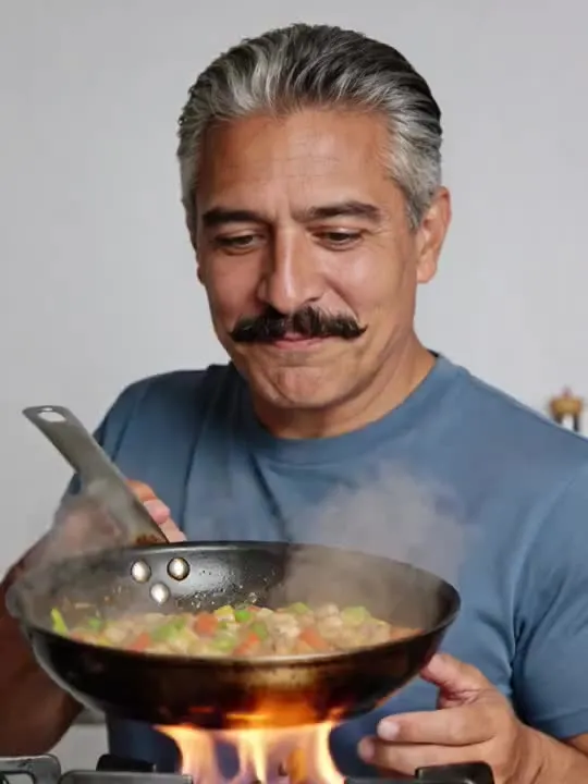 Cooking: the preview still the AI Video app shows for this action