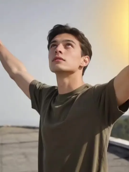 Crane Rise Reveal: the preview still the AI Video app shows for this action