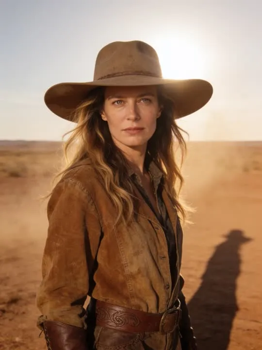 Desert Cowboy: the preview still the AI Video app shows for this action