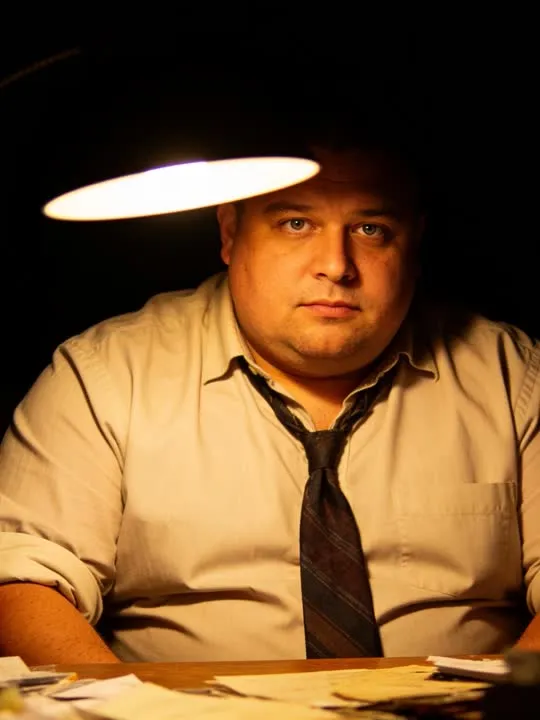 Desk Lamp Detective: the preview still the AI Video app shows for this action