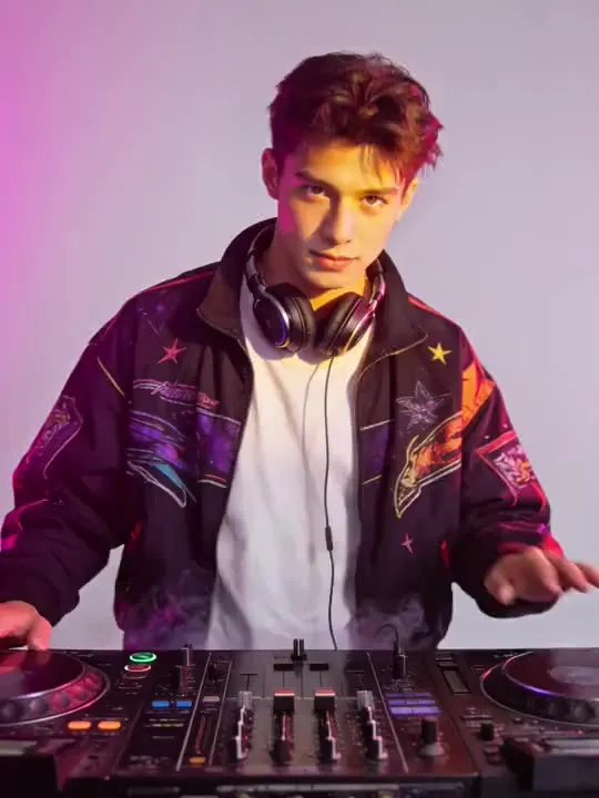 DJ Set Drop: the preview still the AI Video app shows for this action
