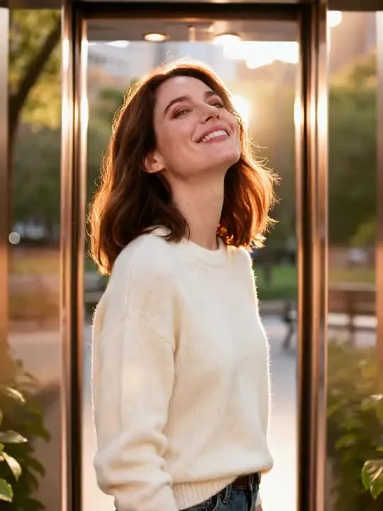 Elevator Reveal: the preview still the AI Video app shows for this action