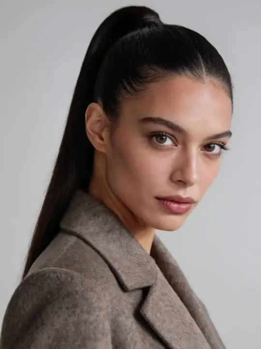 Over-the-Shoulder Smize: the preview still the AI Video app shows for this action