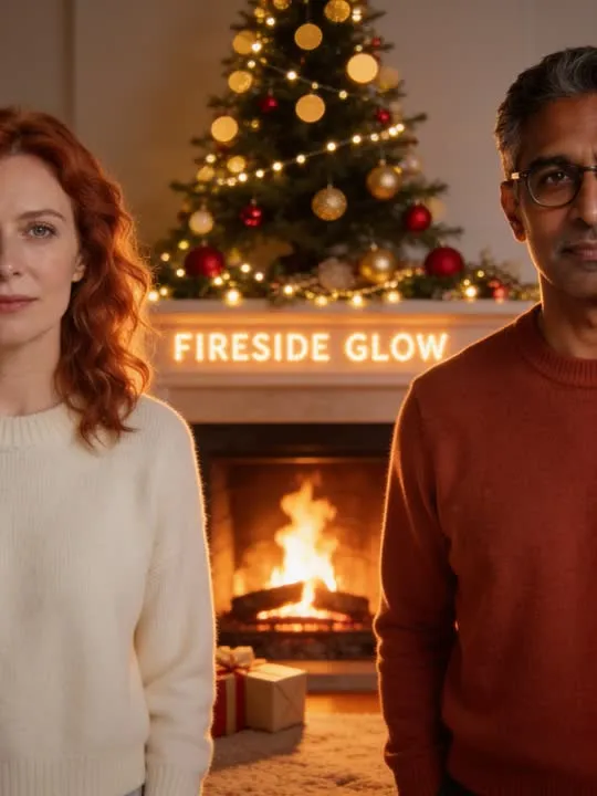 Fireside Glow: the preview still the AI Video app shows for this action