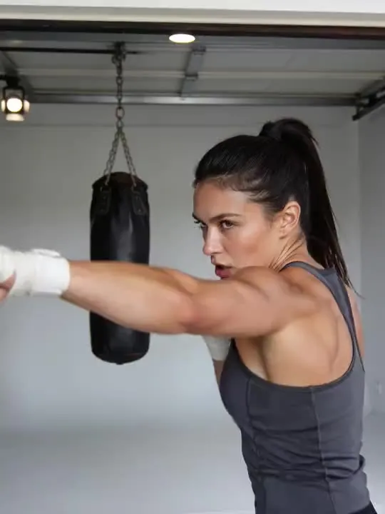 Heavy Bag Cross: the preview still the AI Video app shows for this action