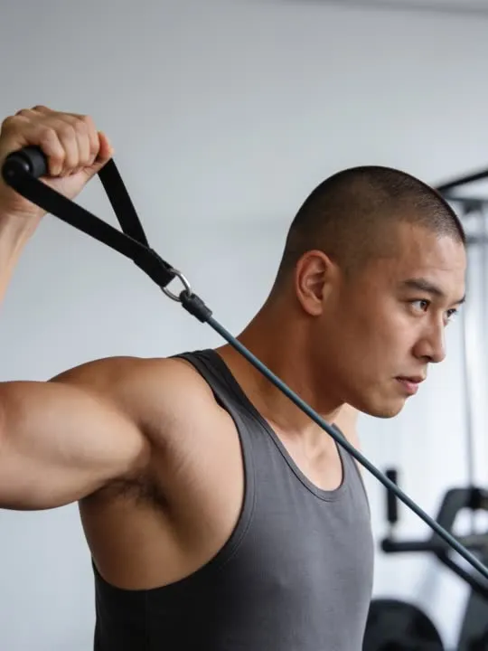 Resistance Band Row: the preview still the AI Video app shows for this action