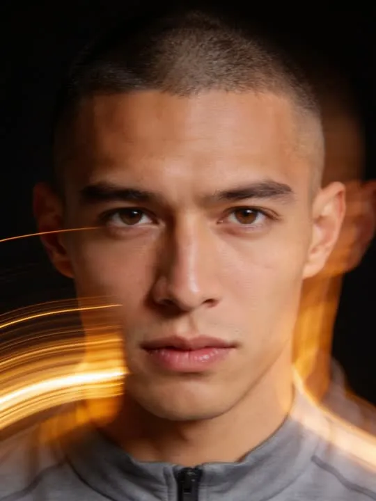 Light Trail Echo: the preview still the AI Video app shows for this action