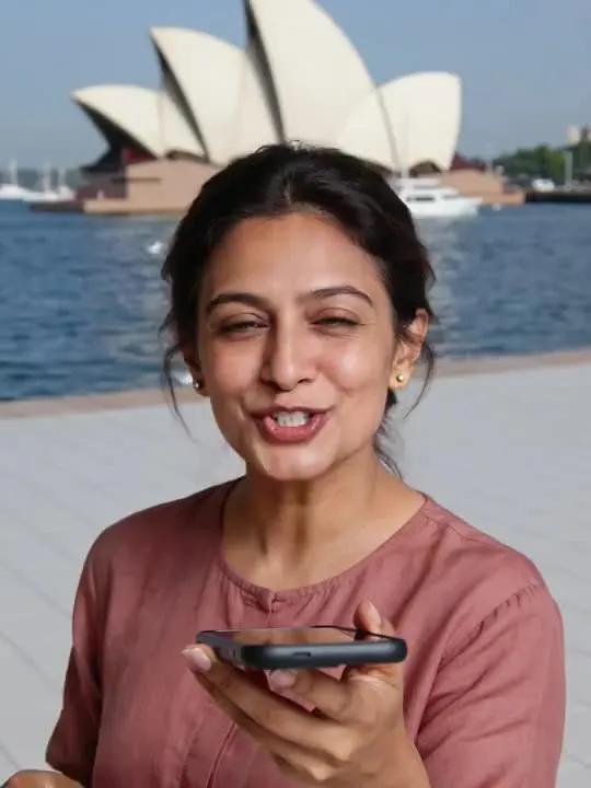 Opera House Selfie: the preview still the AI Video app shows for this action
