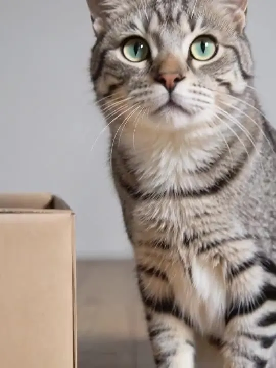 Curious Box Peekaboo: the preview still the AI Video app shows for this action