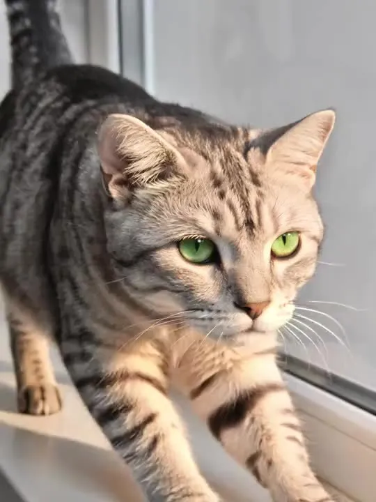 Windowsill Stretch: the preview still the AI Video app shows for this action