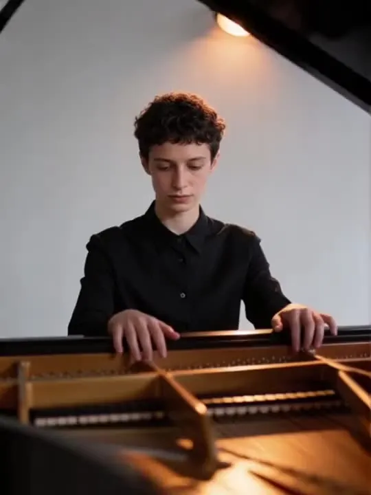 Piano Spotlight: the preview still the AI Video app shows for this action