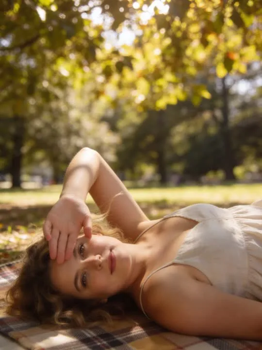 Picnic Blanket Afternoon: the preview still the AI Video app shows for this action