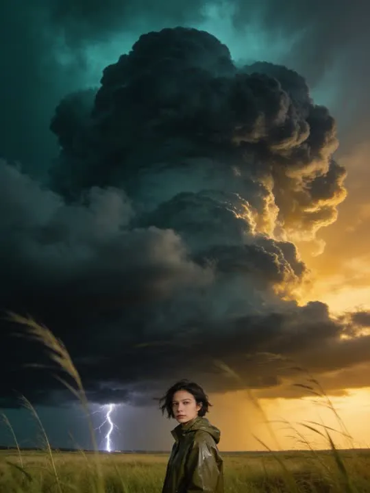 Storm Chaser One-Sheet: the preview still the AI Video app shows for this action