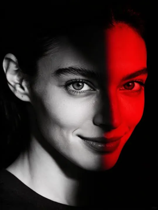 Red Noir: the preview still the AI Video app shows for this action