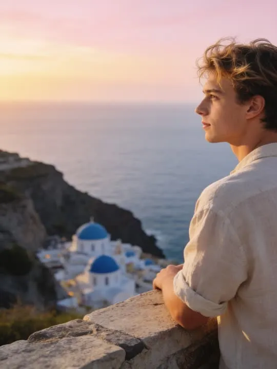 Clifftop Sunrise Overlook: the preview still the AI Video app shows for this action