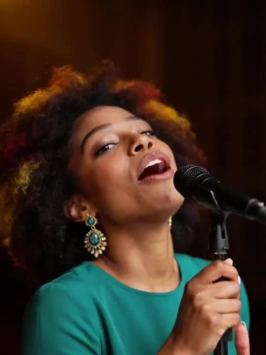 Singing: the preview still the AI Video app shows for this action