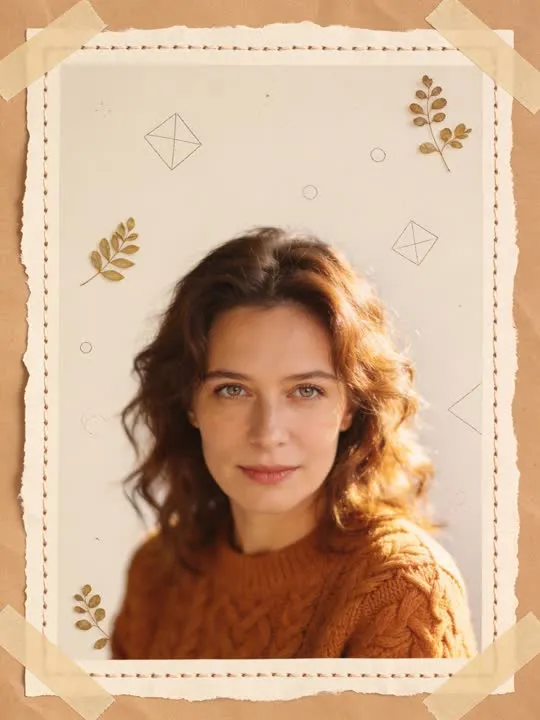 Autumn Memory Scrapbook Page: the preview still the AI Video app shows for this action