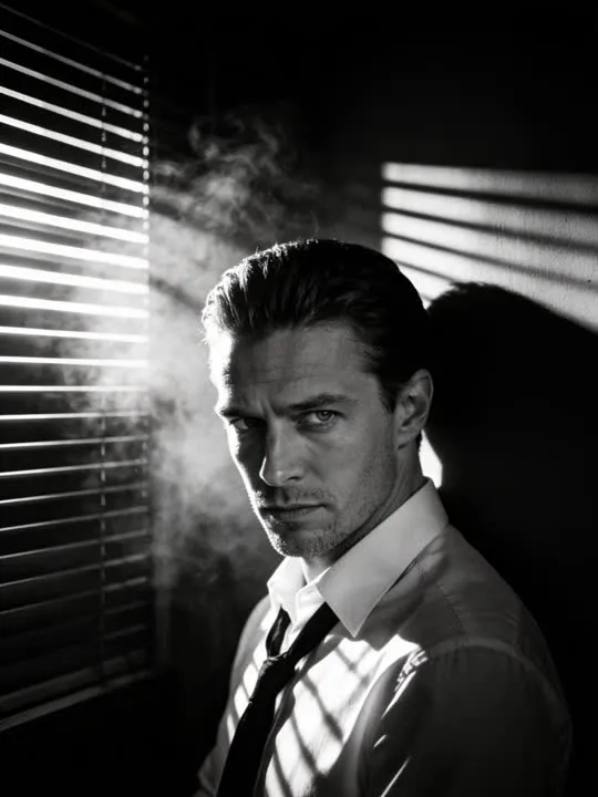 Venetian Noir: the preview still the AI Video app shows for this action